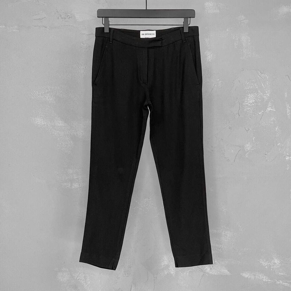 Ann Demeulemeester Rayon & Fleecewool Blend Slim Trousers FR 36, US 4